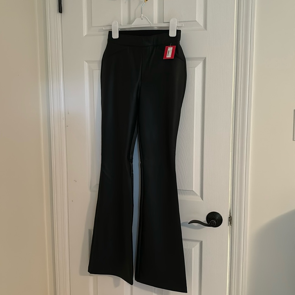 NWT Spanx Luxe Leather Flare Legging